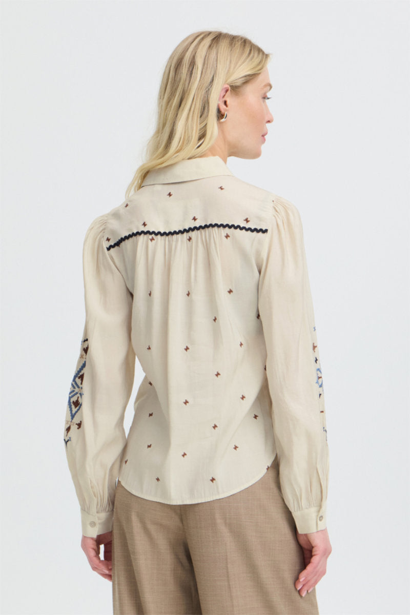 Irisa ric-rac blouse, birch
