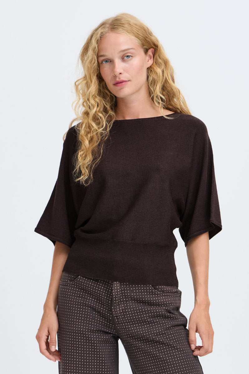 Mobbe batwing top, espresso