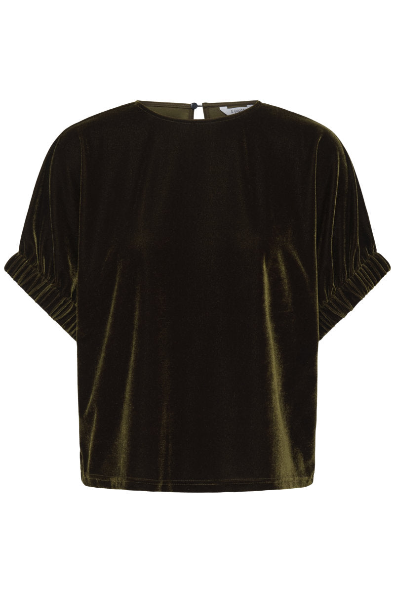 Perrin blouse, dark olive