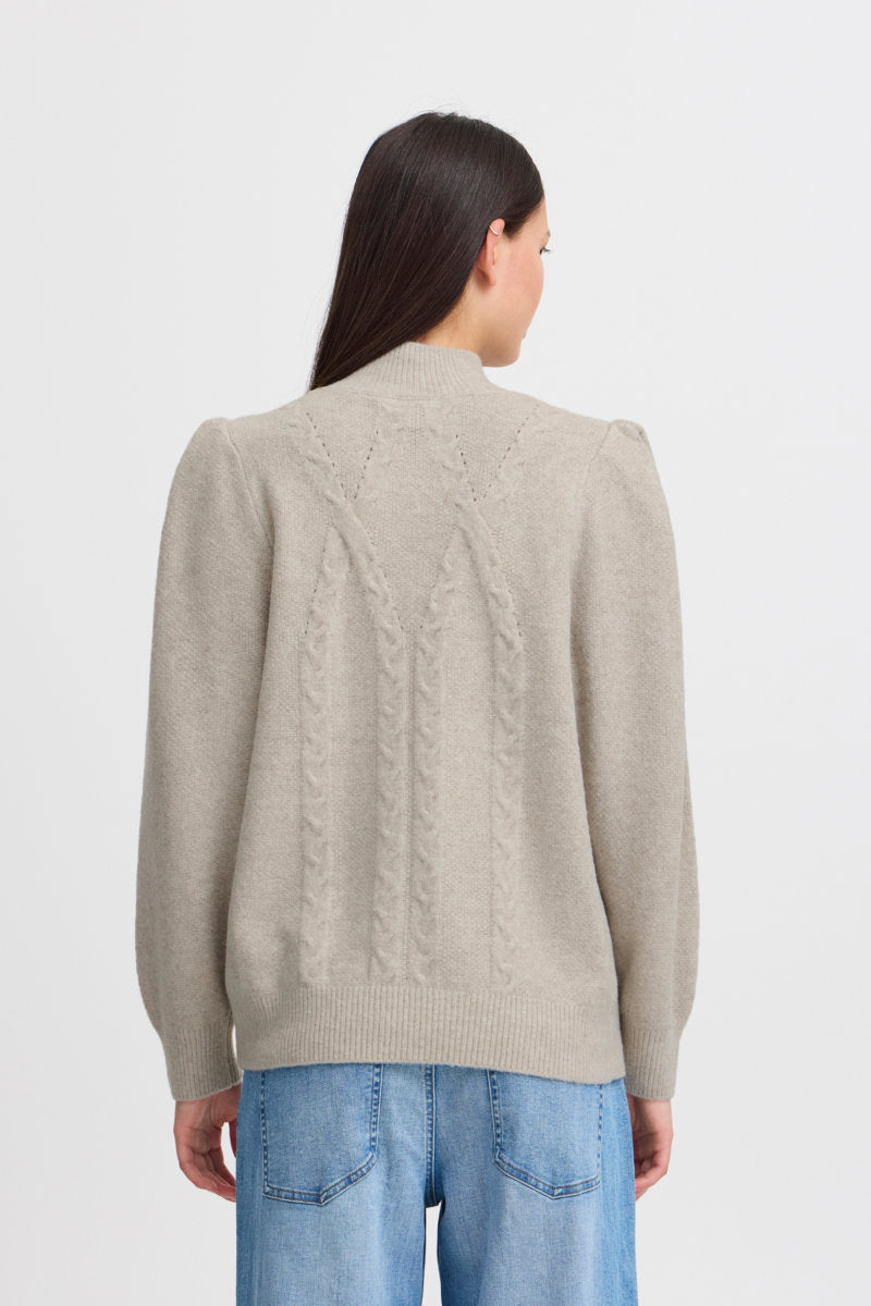 Baine cable jumper, stone