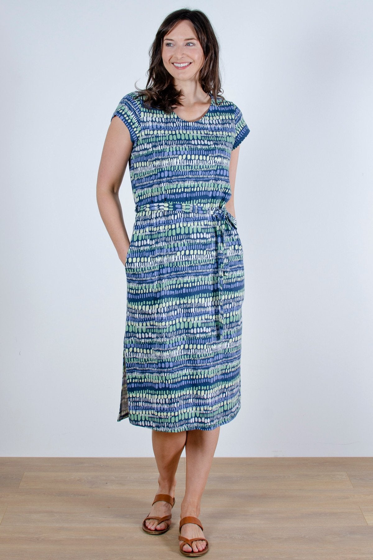 Lily and Me Weekend dress, navy, front view