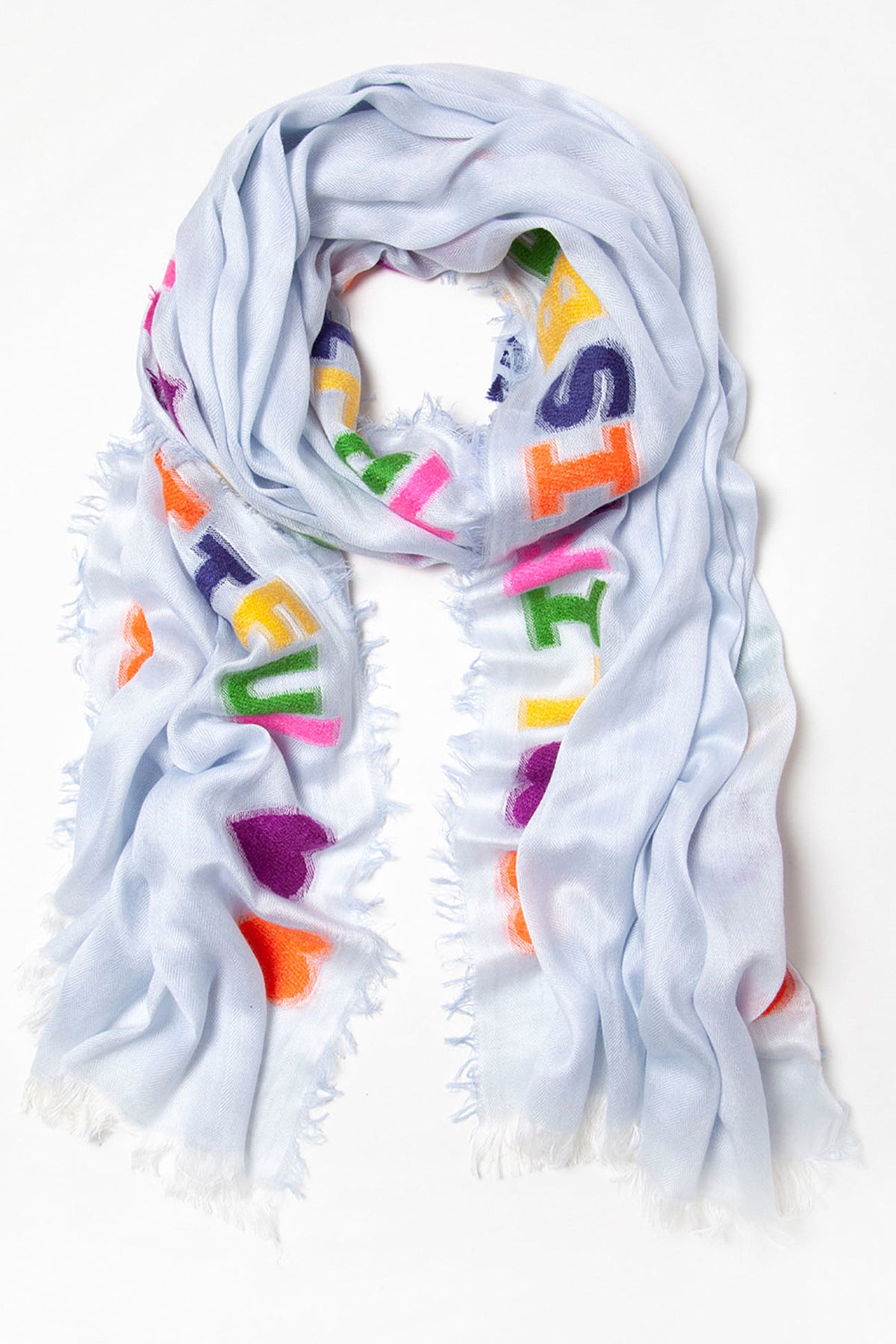 Ombre scarf, Blue