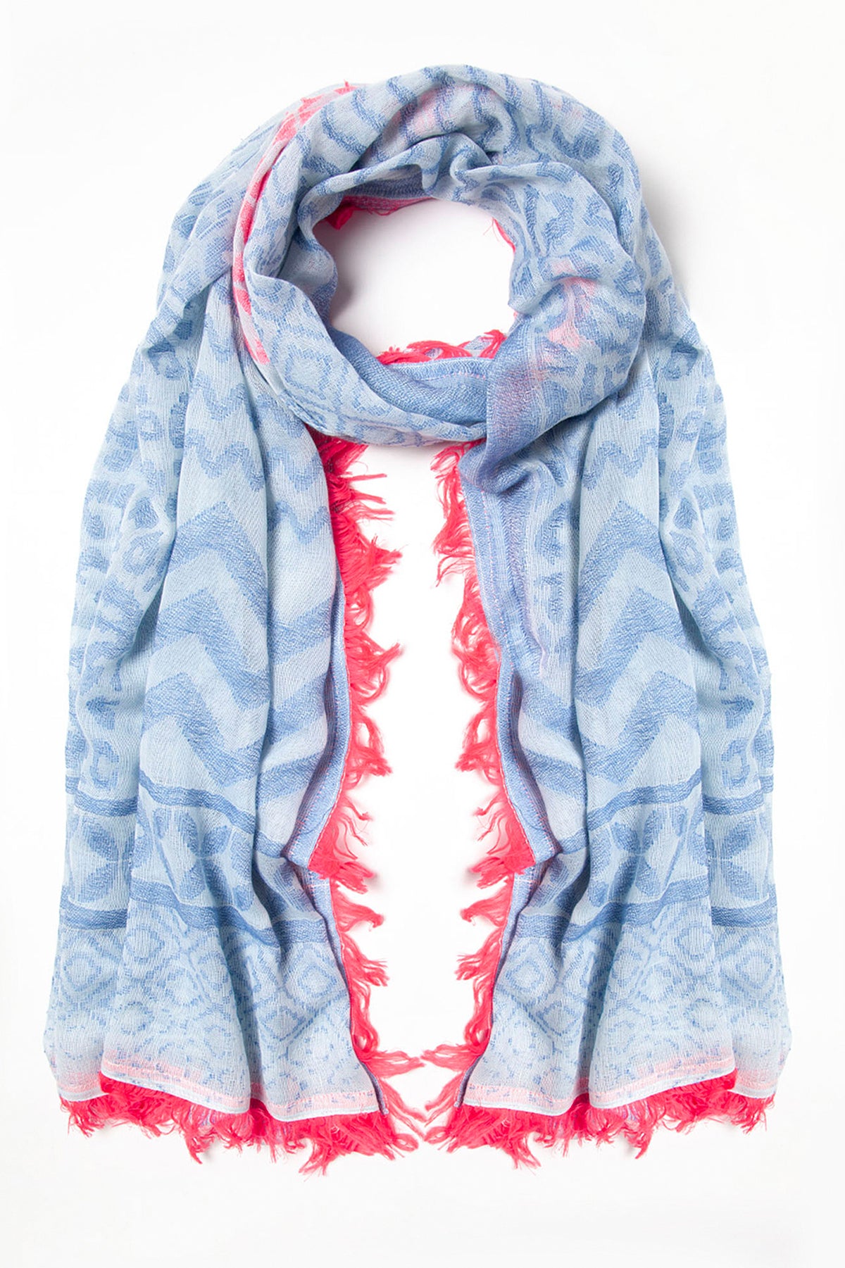 Ombre scarf, Blue