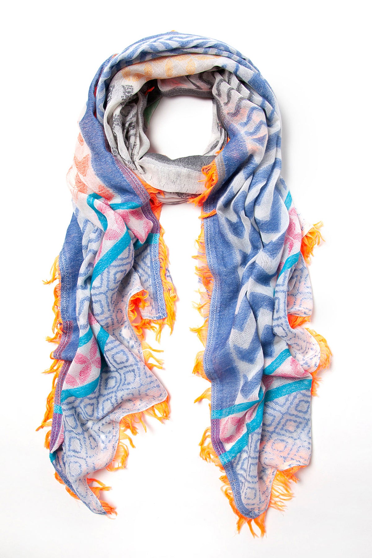 Ombre scarf, Blue