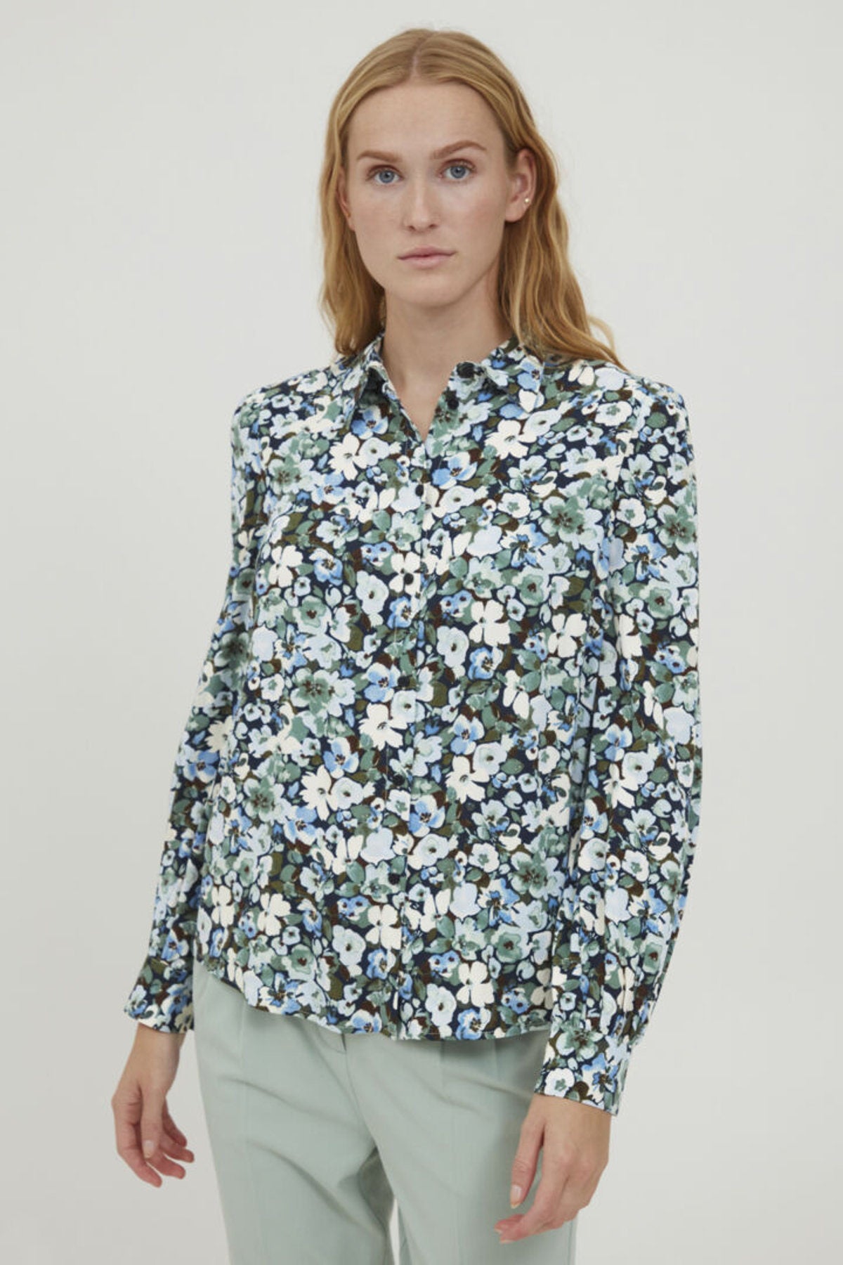 Josa puff shirt, green