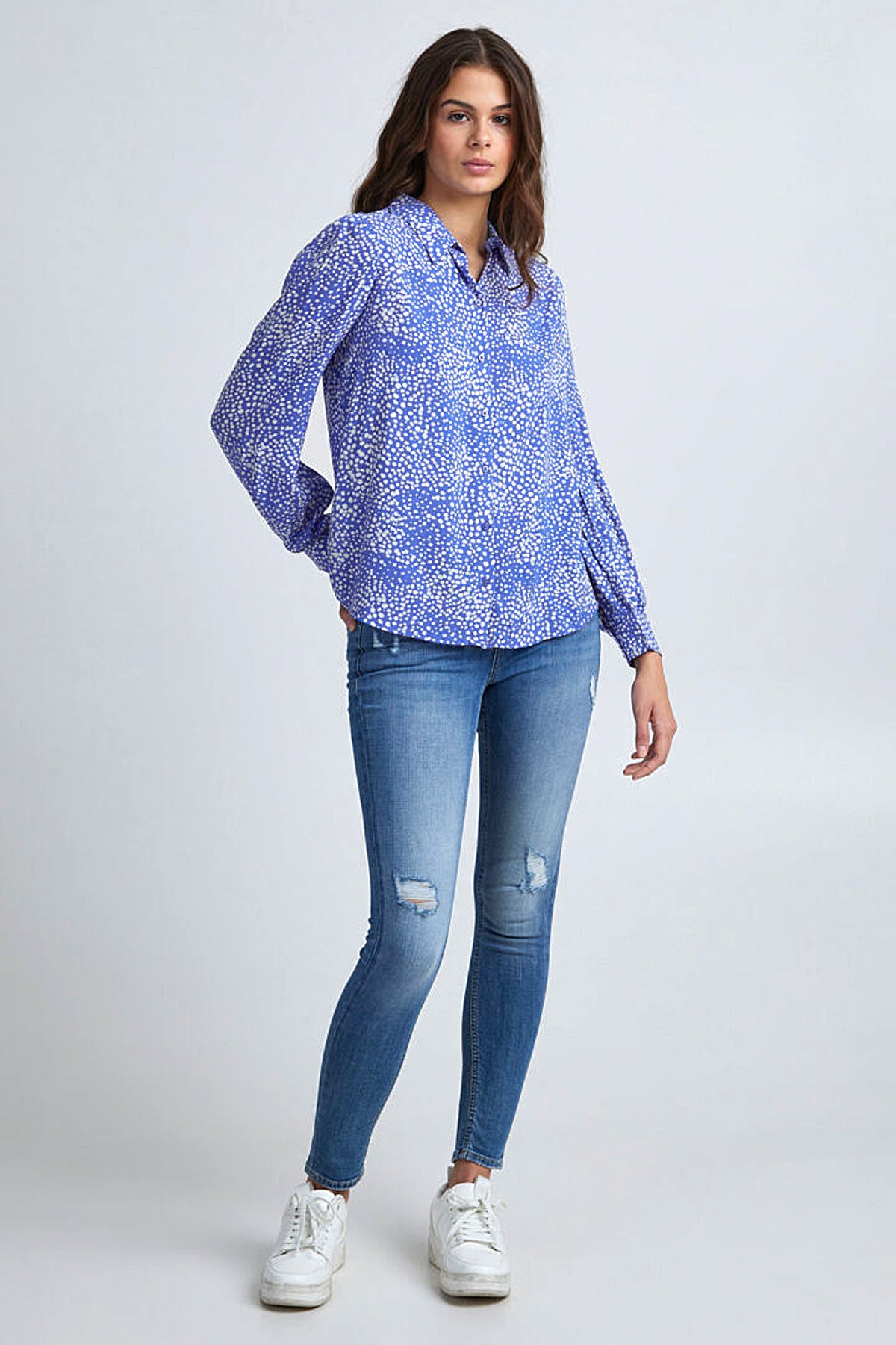 Josa puff shirt, blue