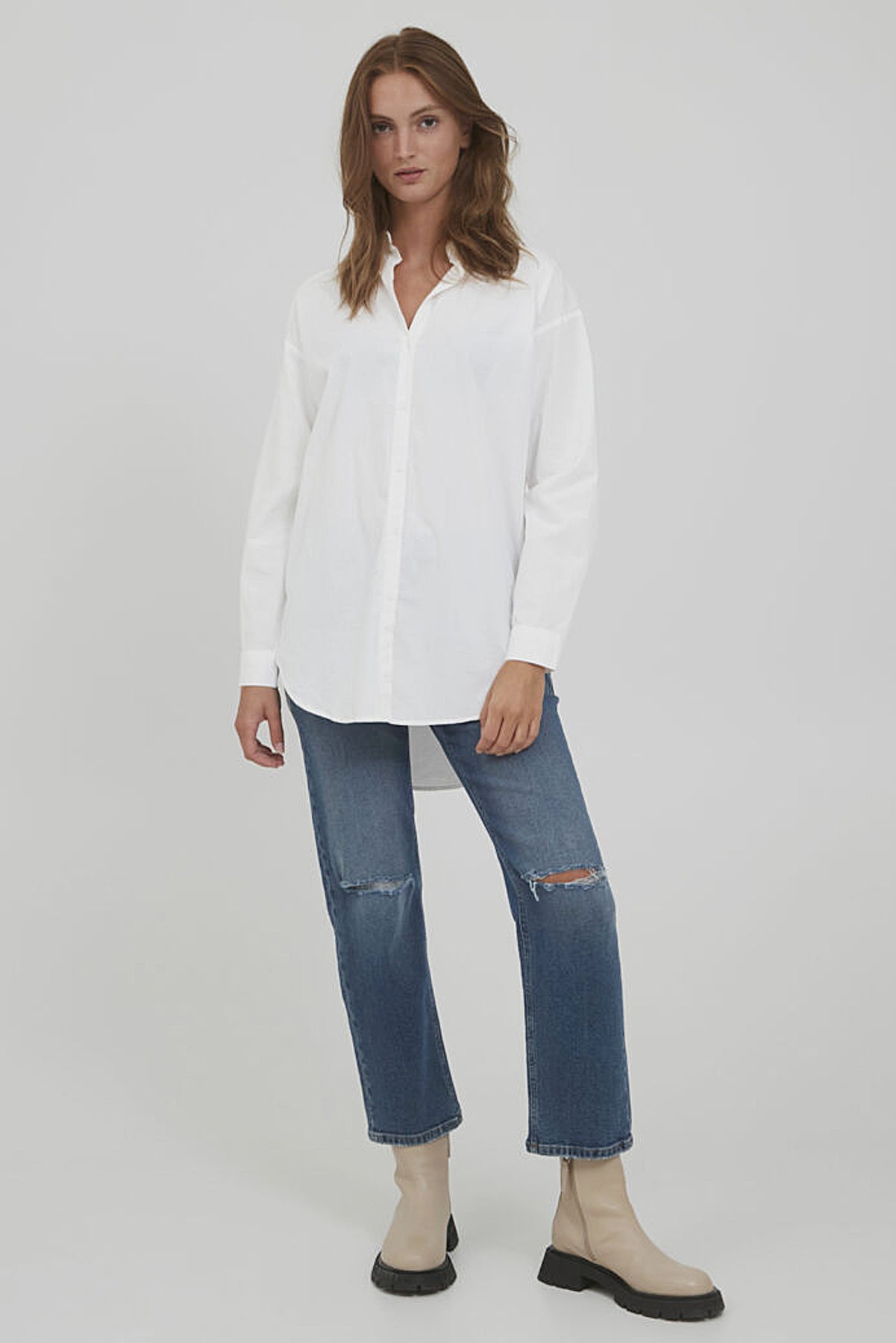 Gamze organic shirt, white