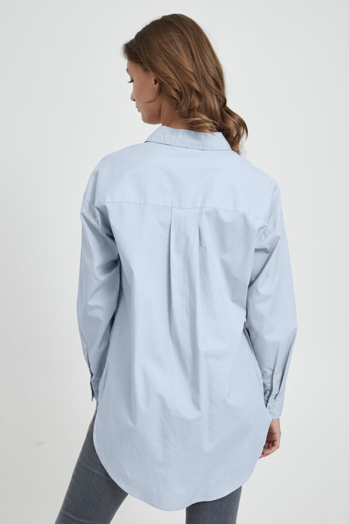 Gamze organic shirt, Blue