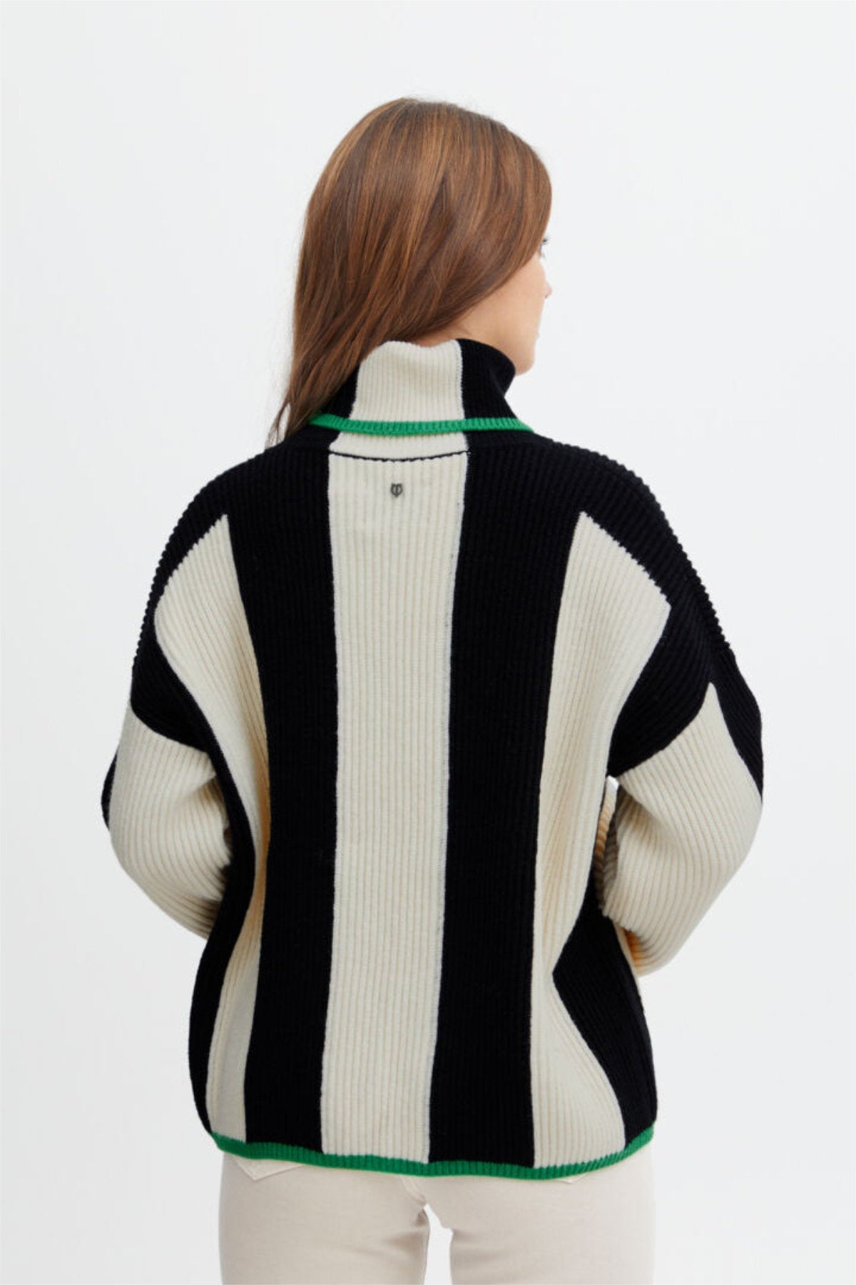 Devika roll neck jumper, birch