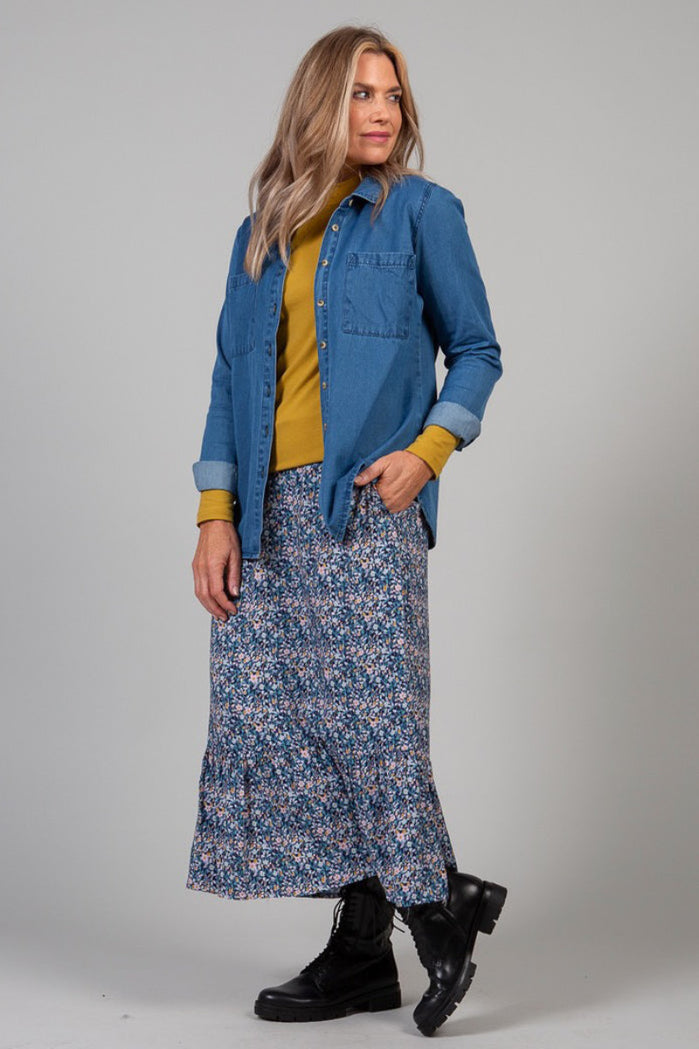 Witcombe skirt, blue