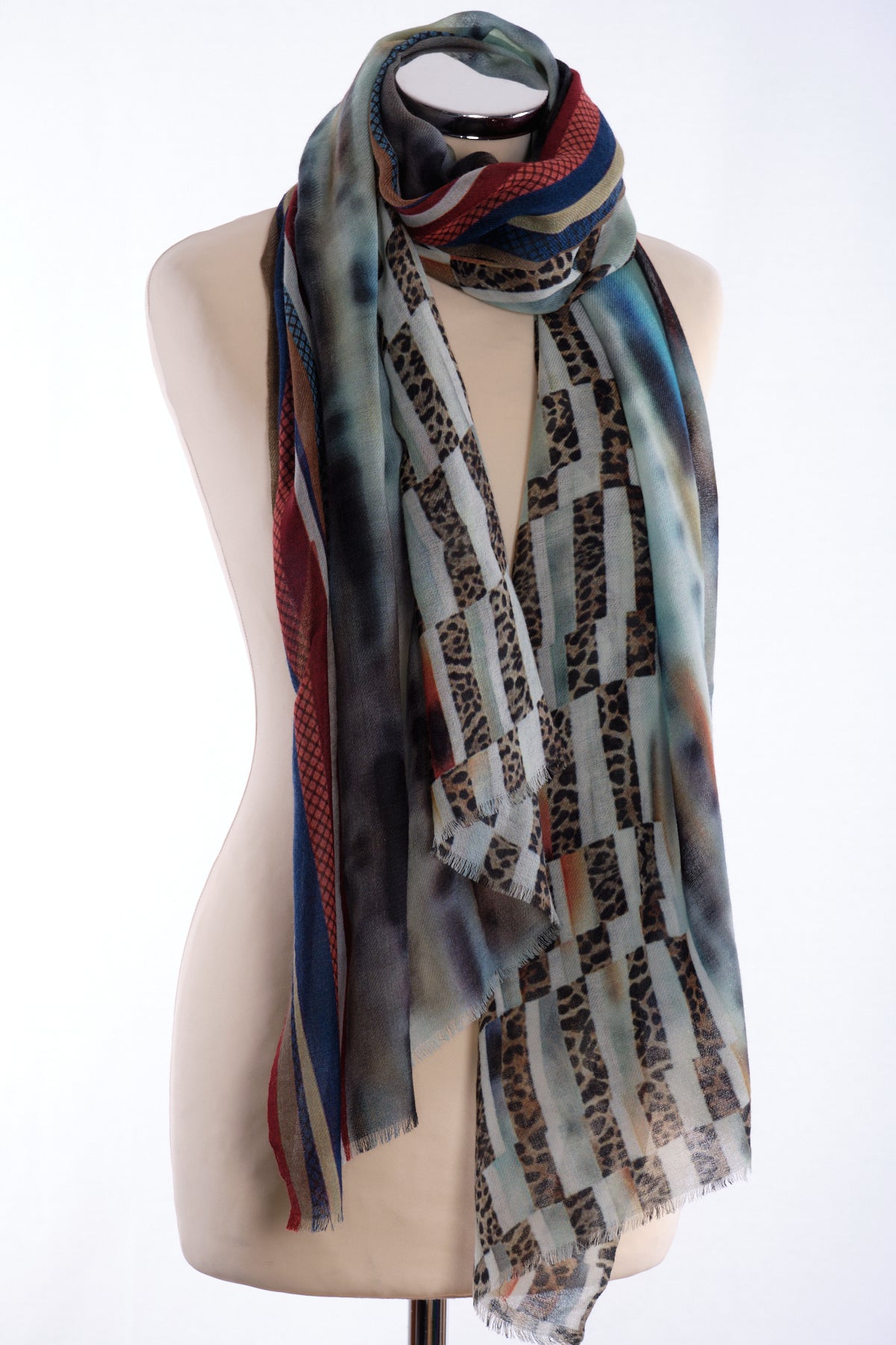 Ombre scarf, taupe