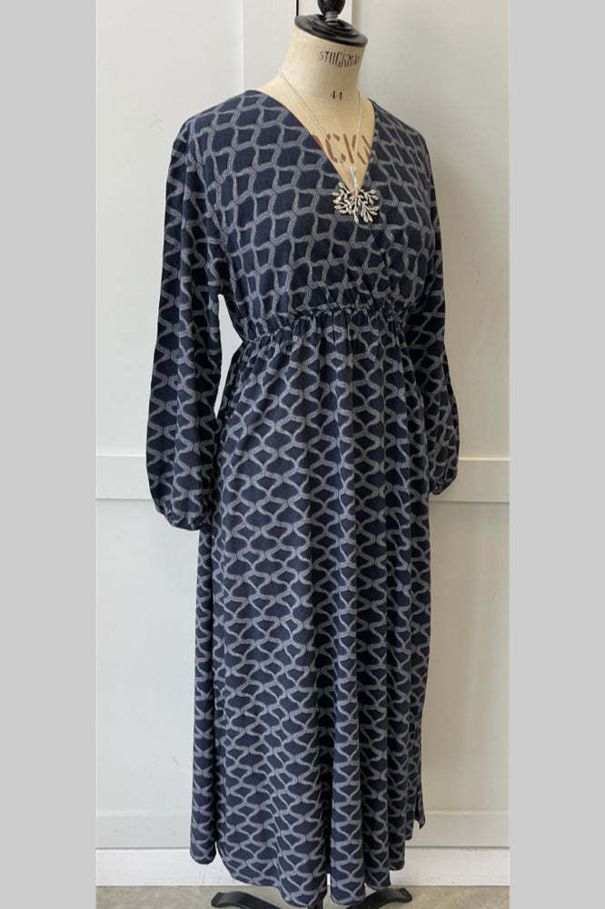 Crossover dress, navy