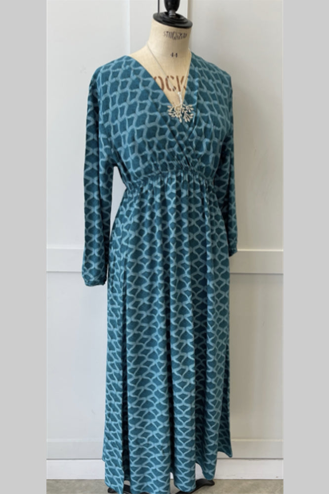 Crossover dress, petrol