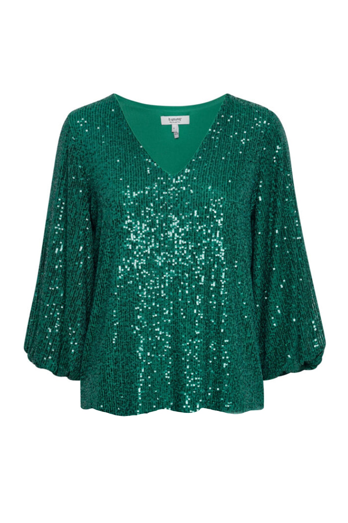 Solia sequin top, emerald