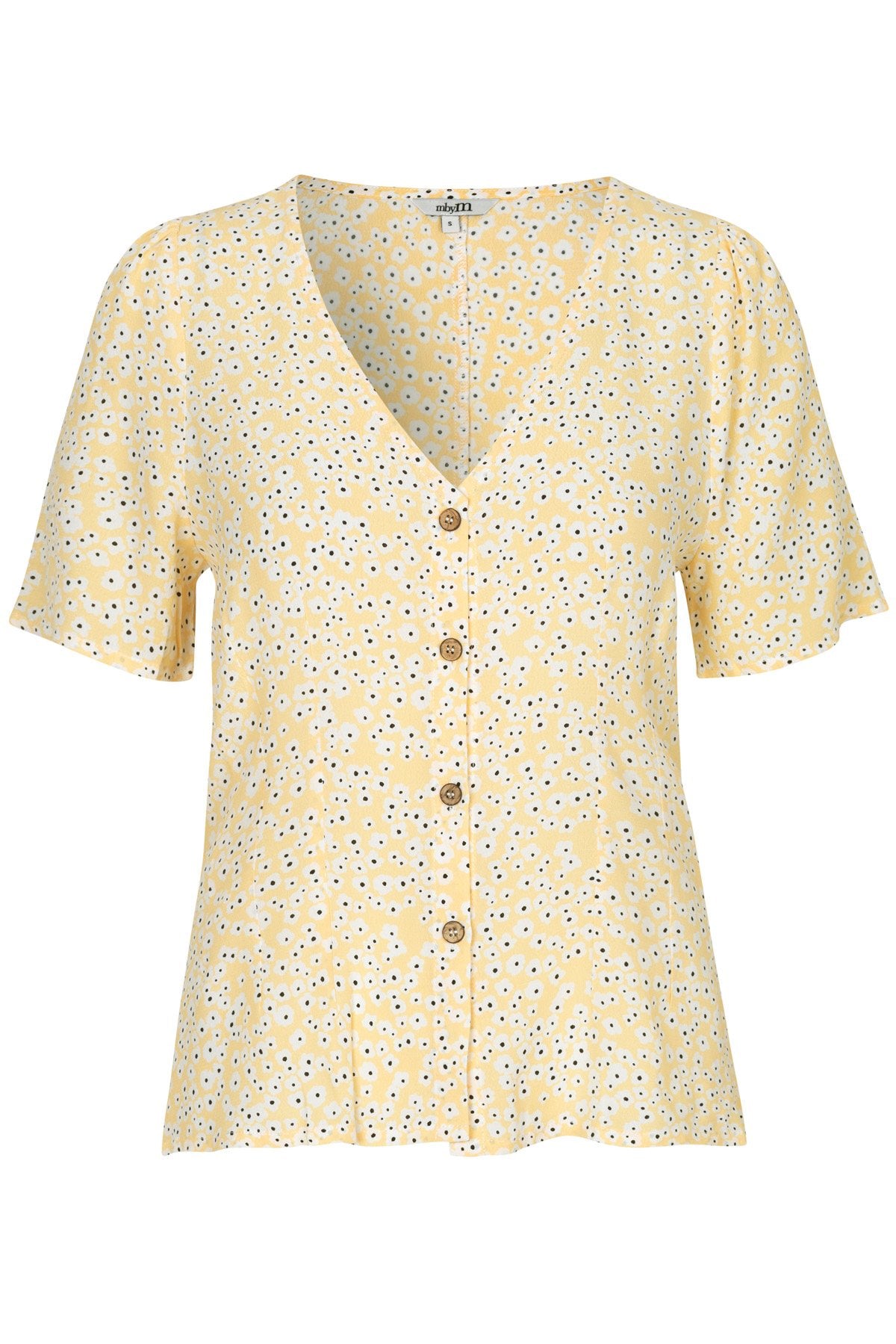 mbyM Paccia floral vintage style blouse, vanilla, front view