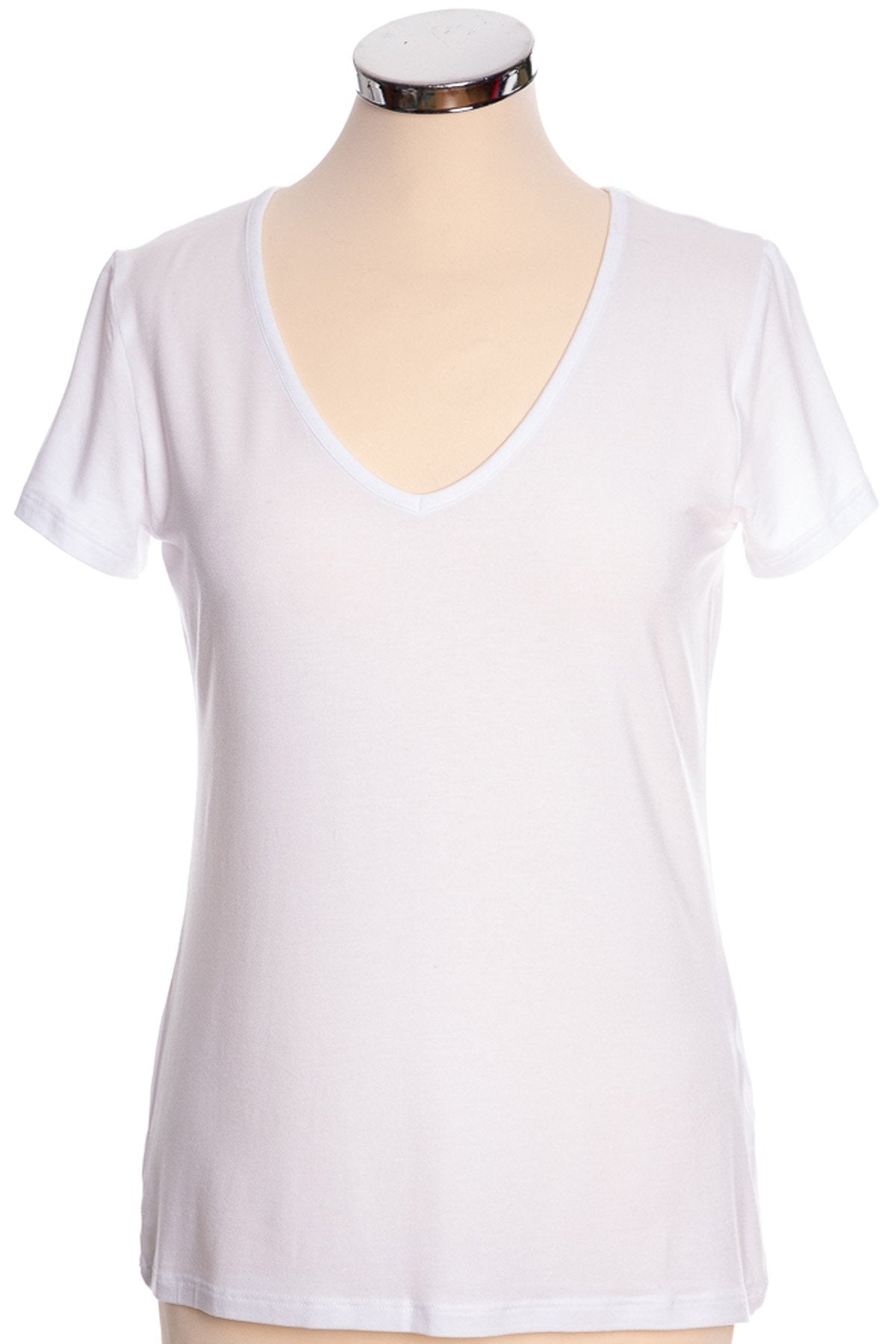mbyM Queenie tee shirt top, white, front view
