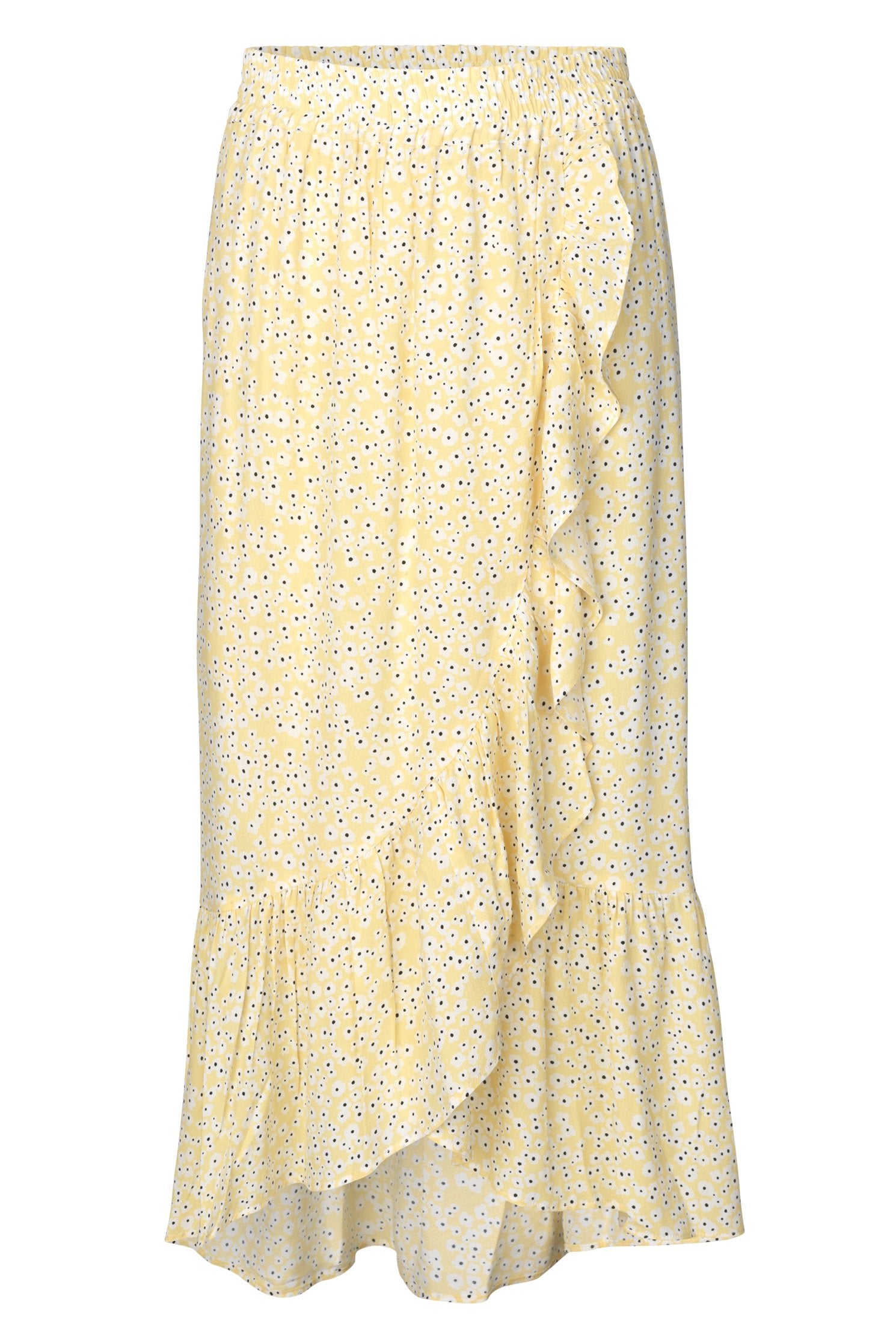 mbyM Marcella floral wrap over skirt, vanilla, front view