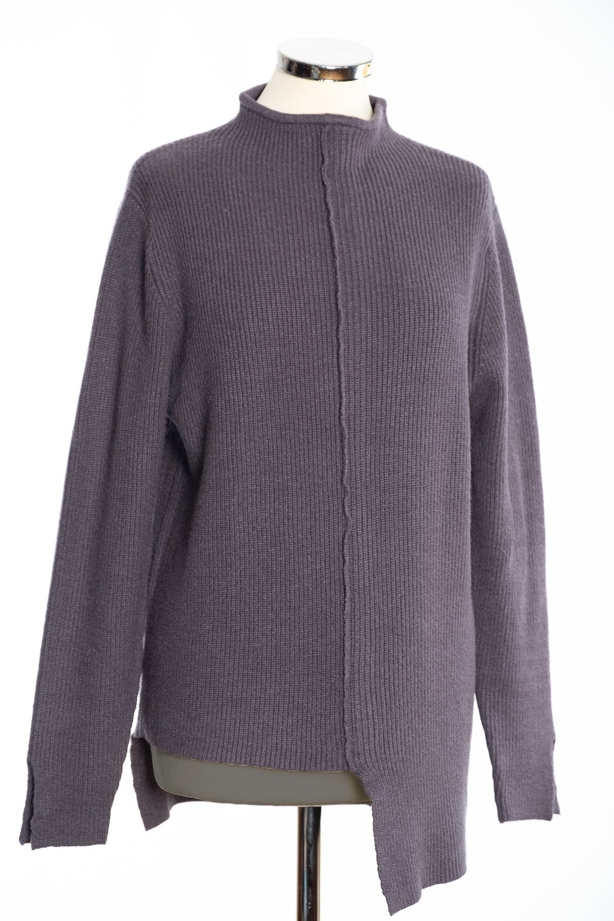 Joss turtle neck jumper, charcoal, front view