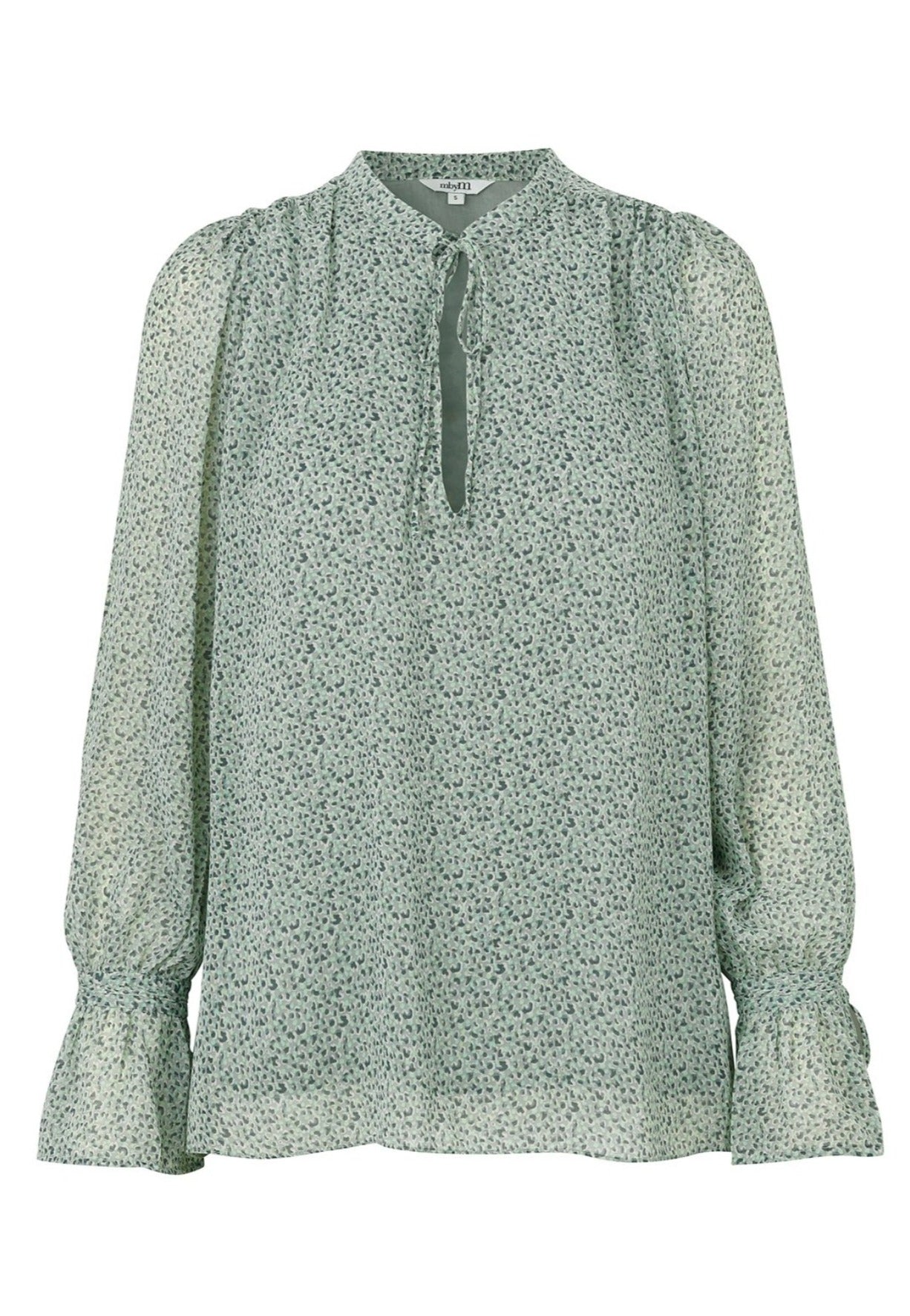 mbyM Clarine blouse, pale green, front view