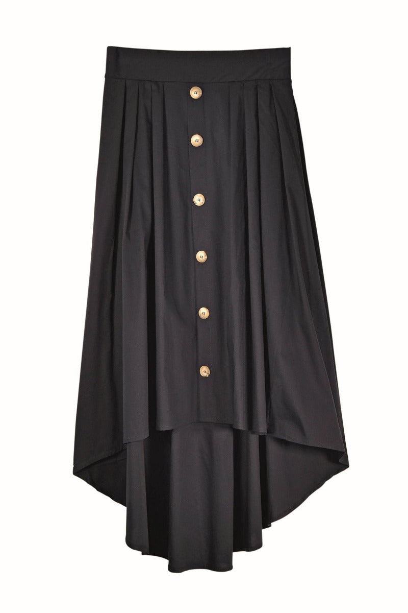 Humility skirt, navy, front view