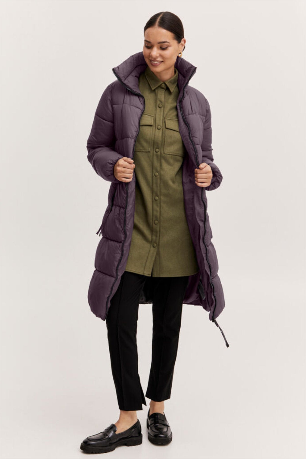 Bomina puffy coat, black pearl