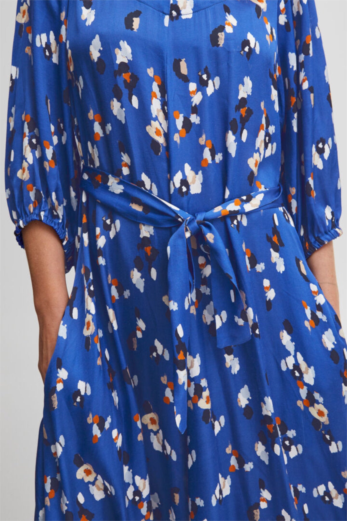 Emilia day dress, cornflower