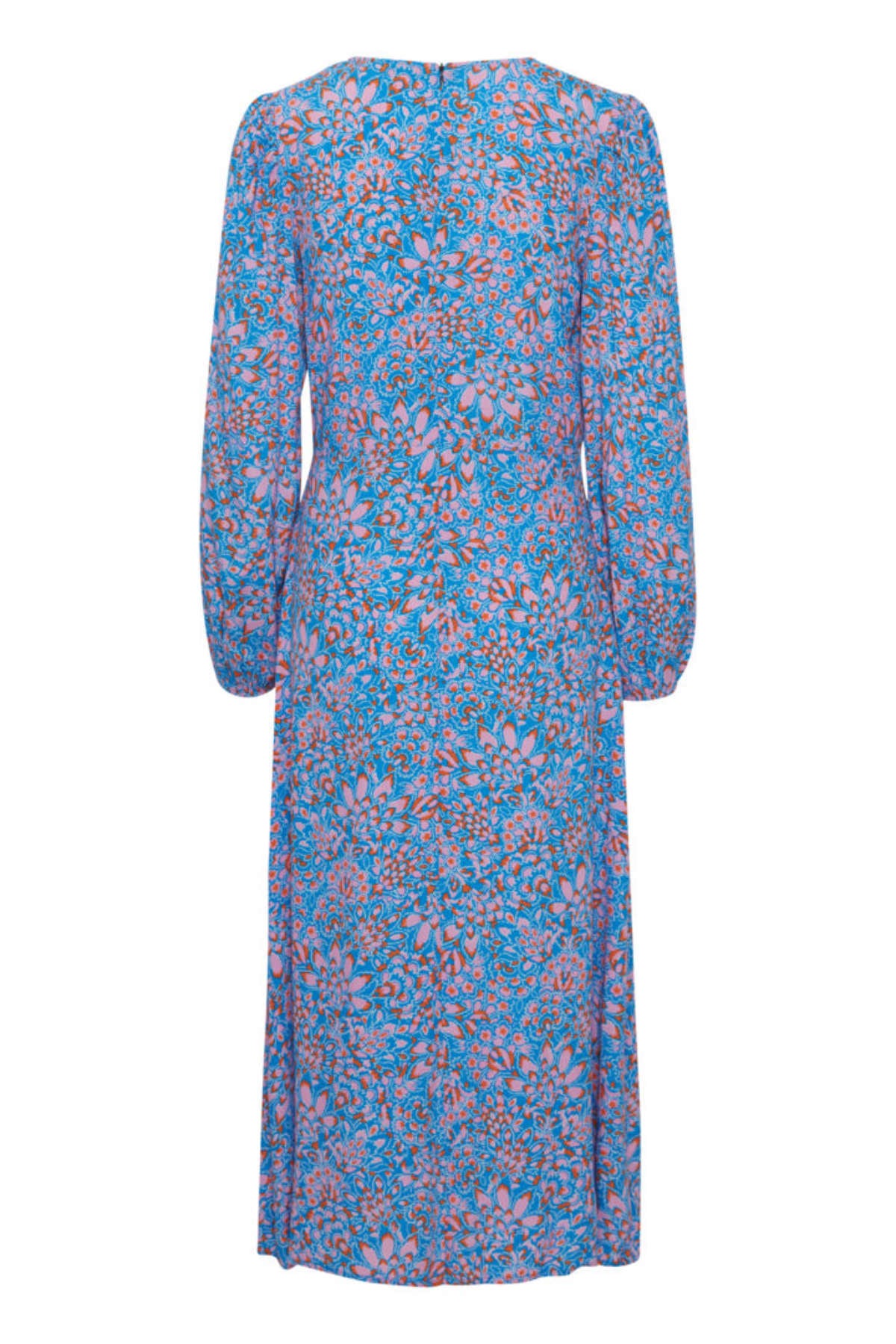 Flouri v neck dress, Ibiza blue