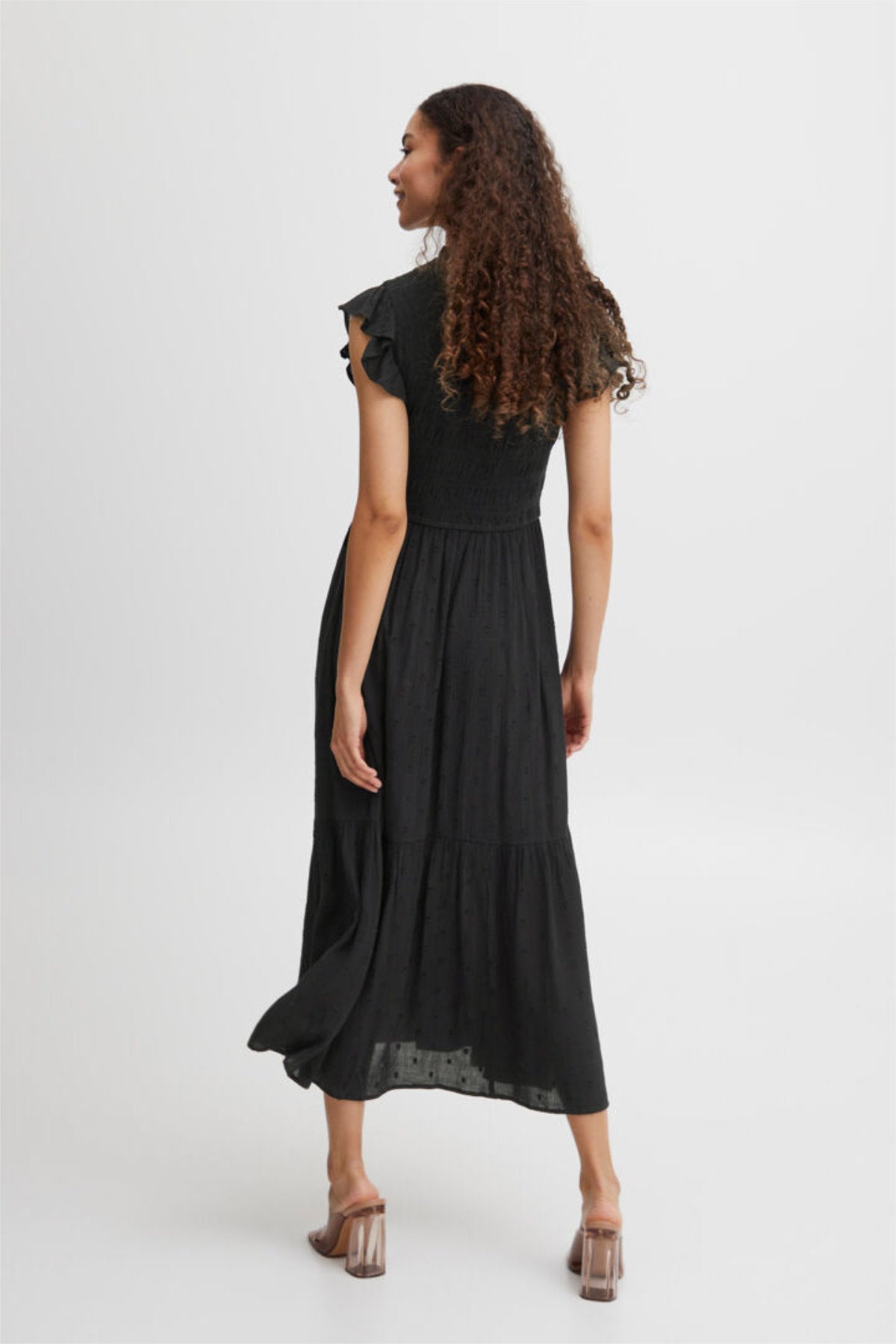 Felice smock dress, black