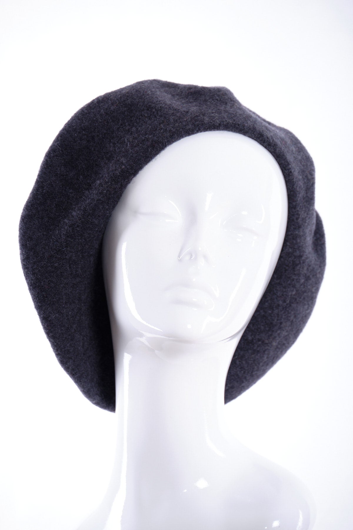 Merino wool wide beret
