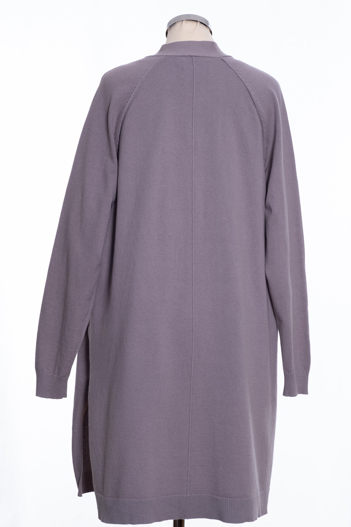 Ginger Toby Joss long line cardigan, mink, rear view